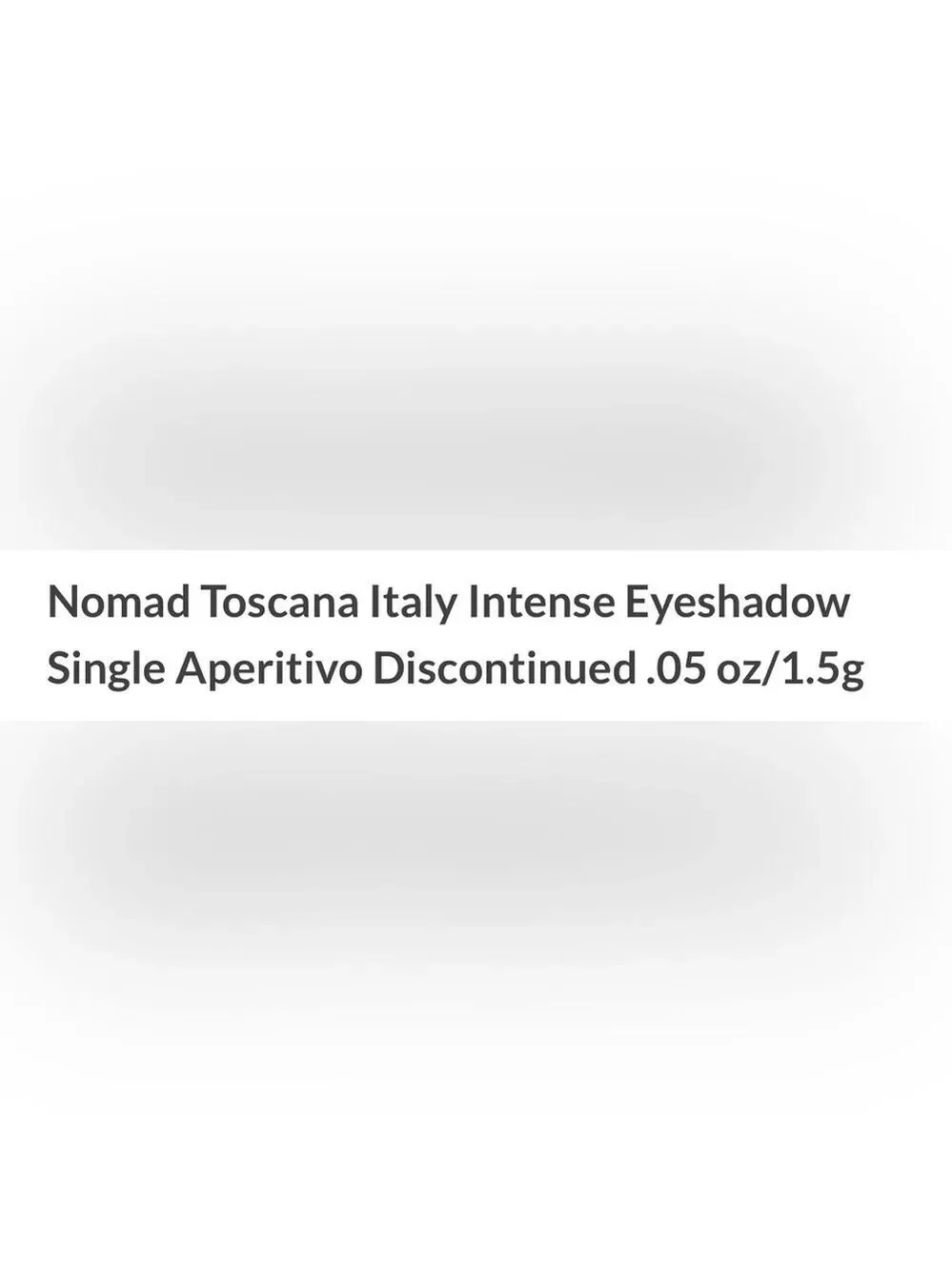 NIB Nomad Toscana Aperitivo Single Intense Eyeshadow in Shimmery Rose Quartz